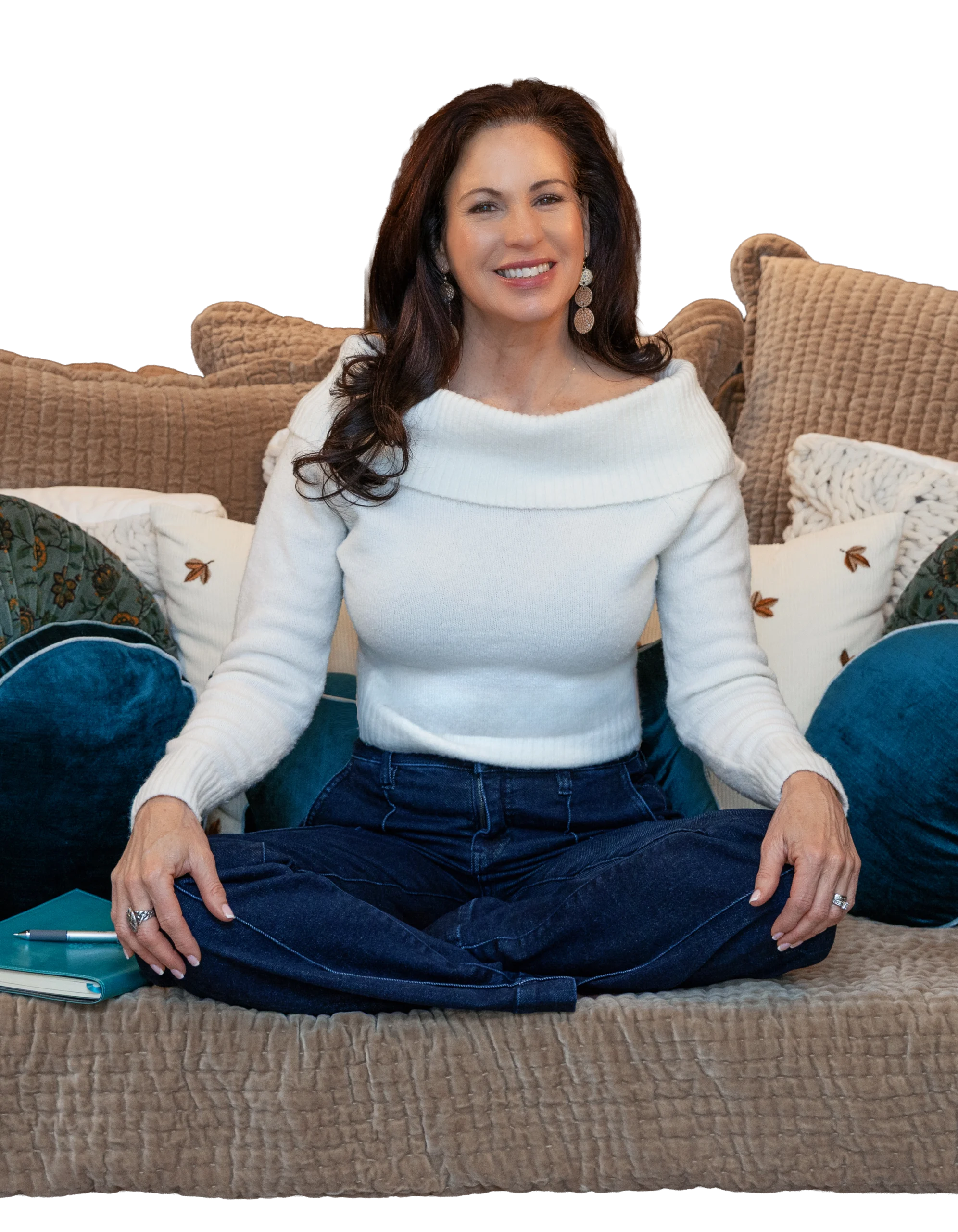 kari sitting in nook transparent