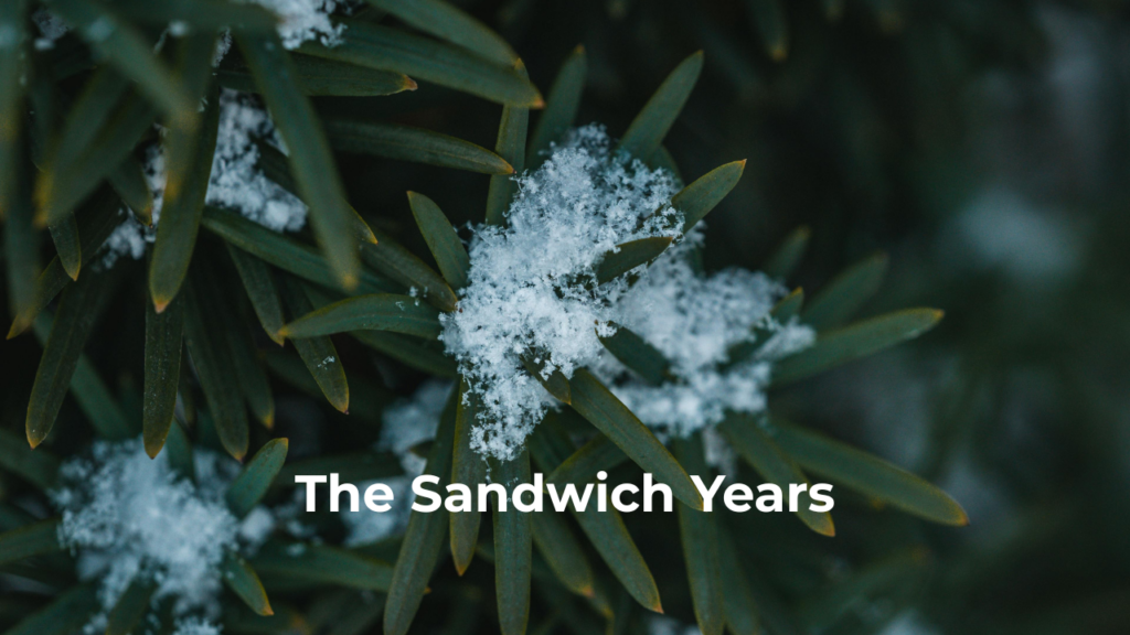 The space between no longer being someone's everything to taking care of your parents is hard. Welcome to the sandwich generation.